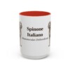 15oz Spinone Italiano Latin Mug, Red, front view