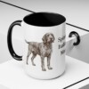 15oz Spinone Italiano Dog Mom Mug, Black, lifestyle photo