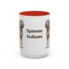 15oz Spinone Italiano Mug, Red, front view
