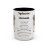 15oz Spinone Italiano Mug, Black, front view