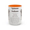 15oz Spinone Italiano Mug, Orange, front view