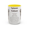 15oz Spinone Italiano Mug, Yellow, front view