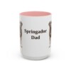 15oz Springador Dog Dad Mug, Pink, front view