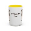 15oz Springador Dog Dad Mug, Yellow, front view