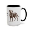 15oz Springador Latin Mug, Black, right side view