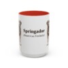 15oz Springador Latin Mug, Red, front view