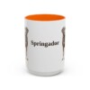 15oz Springador Mug, Orange, front view