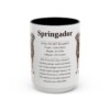 15oz Springador Mug, Black, front view