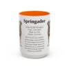 15oz Springador Mug, Orange, front view