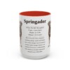 15oz Springador Mug, Red, front view
