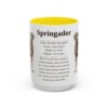 15oz Springador Mug, Yellow, front view