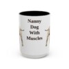 15oz Funny Staffordshire Bull Terrier Mug, Black, front view