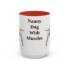 15oz Funny Staffordshire Bull Terrier Mug, Red, front view
