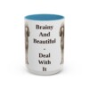 15oz-standard-poodle-mug-humor-light-blue 15oz Funny Standard Poodle Mug, Light Blue, front view