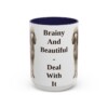 15oz-standard-poodle-mug-humor-navy 15oz Funny Standard Poodle Mug, Navy, front view