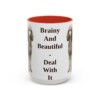15oz-standard-poodle-mug-humor-red 15oz Funny Standard Poodle Mug, Red, front view