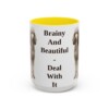 15oz-standard-poodle-mug-humor-yellow 15oz Funny Standard Poodle Mug, Yellow, front view