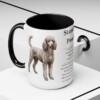 15oz Standard Poodle Mug, Black, lifestyle photo