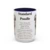 15oz Standard Poodle Mug, Navy, front view