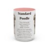 15oz Standard Poodle Mug, Pink, front view