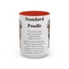 15oz Standard Poodle Mug, Red, front view