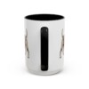 15oz Standard Schnauzer Dog Dad Mug, Black, back view