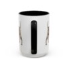 15oz Funny Standard Schnauzer Mug, Black, back view