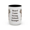 15oz Funny Standard Schnauzer Mug, Black, front view