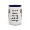 15oz Funny Standard Schnauzer Mug, Navy, front view