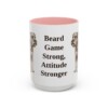 15oz Funny Standard Schnauzer Mug, Pink, front view