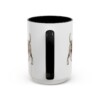 15oz Standard Schnauzer Latin Mug, Black, back view