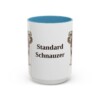 15oz Standard Schnauzer Mug, Light Blue, front view