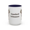 15oz Standard Schnauzer Mug, Navy, front view