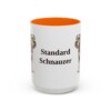15oz Standard Schnauzer Mug, Orange, front view