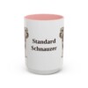 15oz Standard Schnauzer Mug, Pink, front view