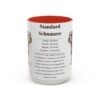 15oz Standard Schnauzer Mug, Red, front view