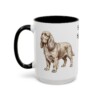 15oz Sussex Spaniel Mug, Black, left side view