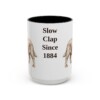 15oz-sussex-spaniel-mug-humor-black-front 15oz Funny Sussex Spaniel Mug, Black, front view