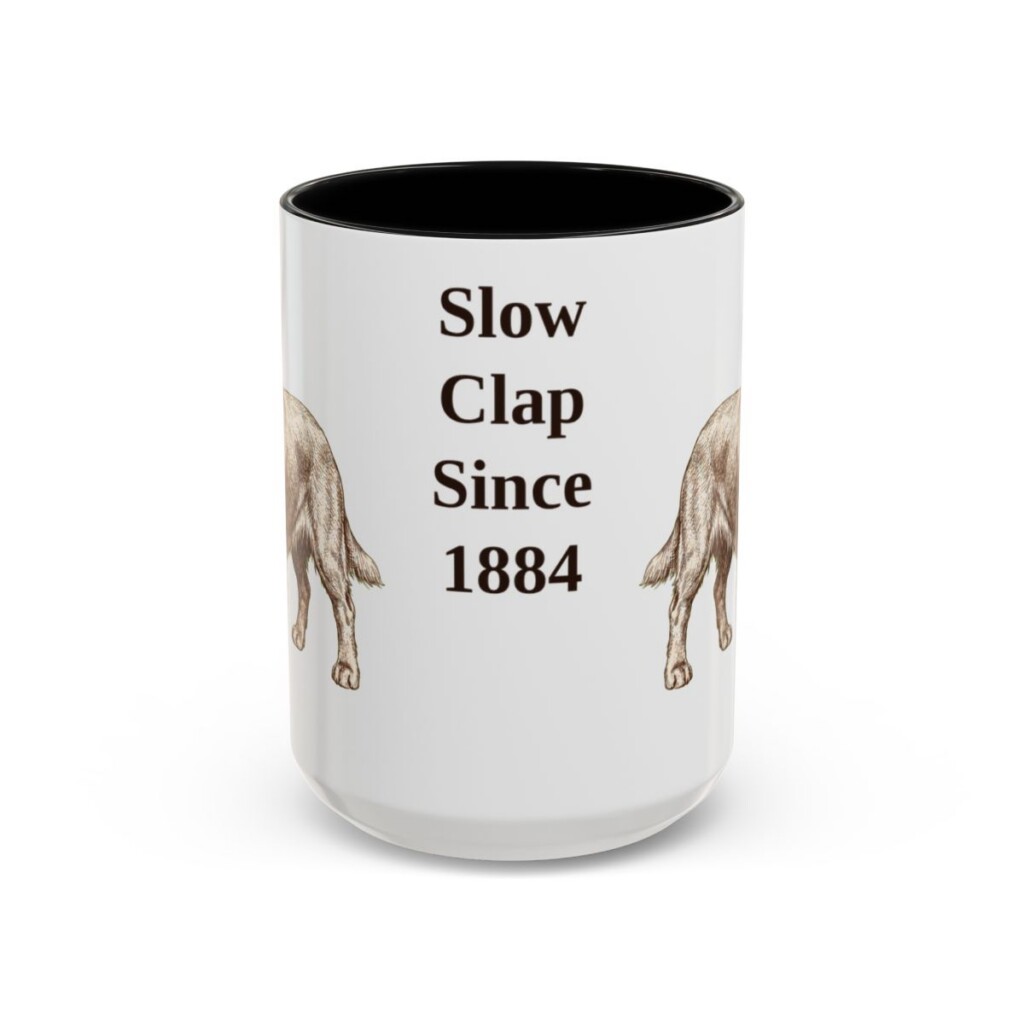 15oz-sussex-spaniel-mug-humor-black-front 15oz Funny Sussex Spaniel Mug, Black, front view