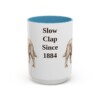 15oz-sussex-spaniel-mug-humor-light-blue 15oz Funny Sussex Spaniel Mug, Light Blue, front view