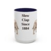 15oz-sussex-spaniel-mug-humor-navy 15oz Funny Sussex Spaniel Mug, Navy, front view