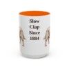15oz-sussex-spaniel-mug-humor-orange 15oz Funny Sussex Spaniel Mug, Orange, front view