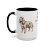 15oz Sussex Spaniel Latin Mug, Black, left side view