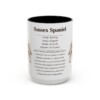 15oz Sussex Spaniel Mug, Black, front view