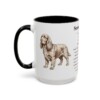 15oz Sussex Spaniel Mug, Black, left side view