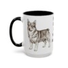 15oz-swedish-vallhund-mug-humor-black-left 15oz Funny Swedish Vallhund Mug, Black, left side view