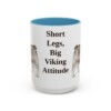 15oz-swedish-vallhund-mug-humor-light-blue 15oz Funny Swedish Vallhund Mug, Light Blue, front view