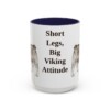 15oz-swedish-vallhund-mug-humor-navy 15oz Funny Swedish Vallhund Mug, Navy, front view