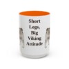 15oz-swedish-vallhund-mug-humor-orange 15oz Funny Swedish Vallhund Mug, Orange, front view