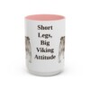 15oz-swedish-vallhund-mug-humor-pink 15oz Funny Swedish Vallhund Mug, Pink, front view
